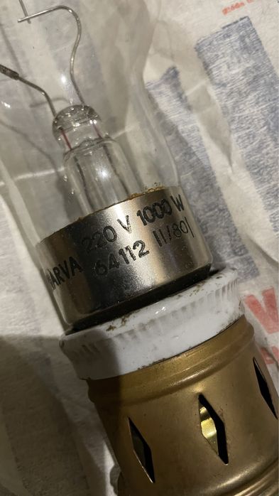 Żarówka Lampa Vintage Retro Narva 1000W 220V