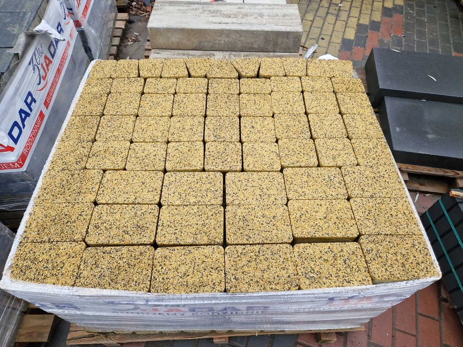 Kostka Brukowa Nostalit 8 cm Lux Bursztyn Bez Fazy Płukana Jadar