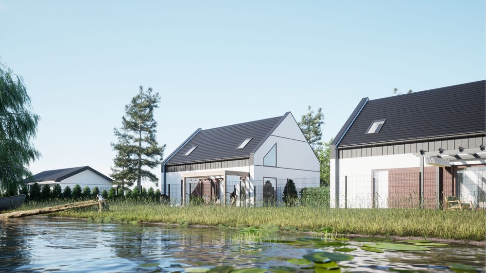 Działka inwestycyjna Mierzyn 2714 m² | WZ na 6 domów | widok na staw- BEZPOŚREDNIO - Widok 4