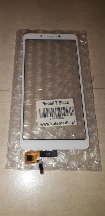Dotyk ekran szybka digitizer touchscreen redmi 7 white. Nowy .