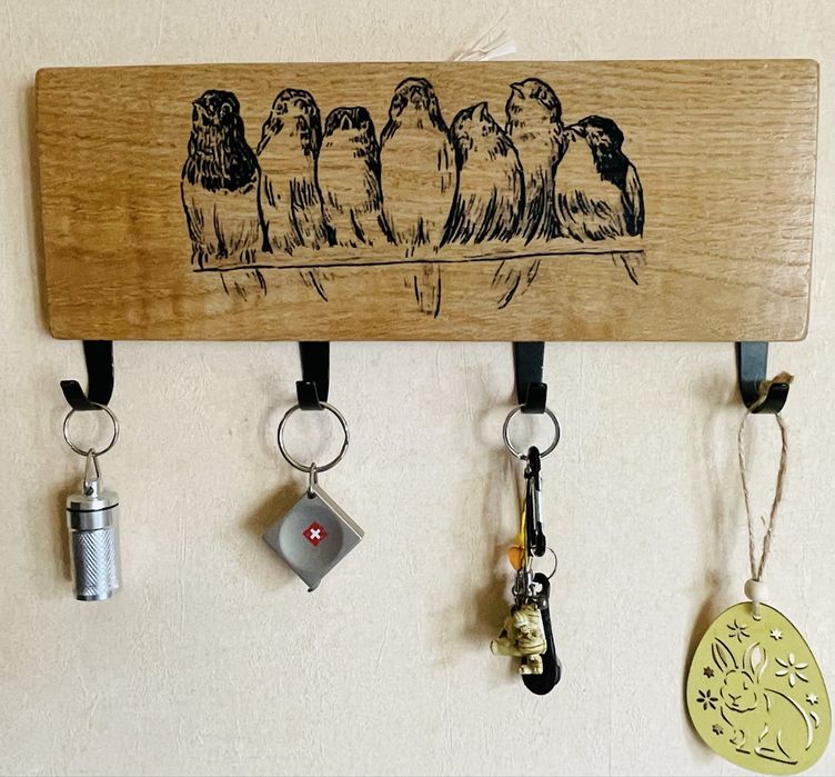 Ключница деревянная ручная работа