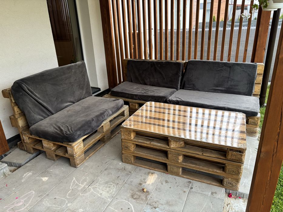 Meble z palet, palety, na taras, dzialkę, rod. Meble ogrodowe