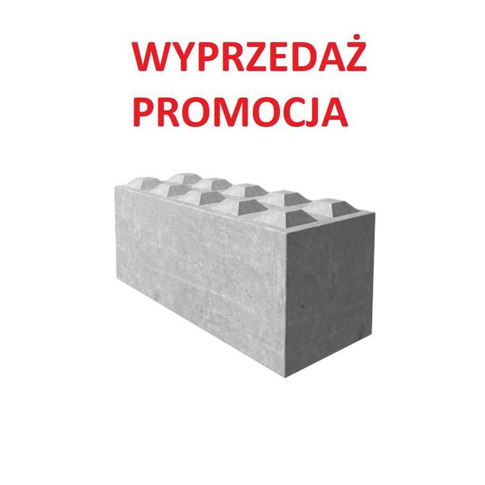 Lego bloki betonowe klocki mur zasieki bloczek zapora ściana 150x60X60