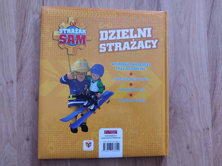 Książka "Strażak Sam. Dzielni strażacy", 3 opowiadania, twarda okładka