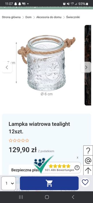 12 ozdobnych słoiczków z zawieszką