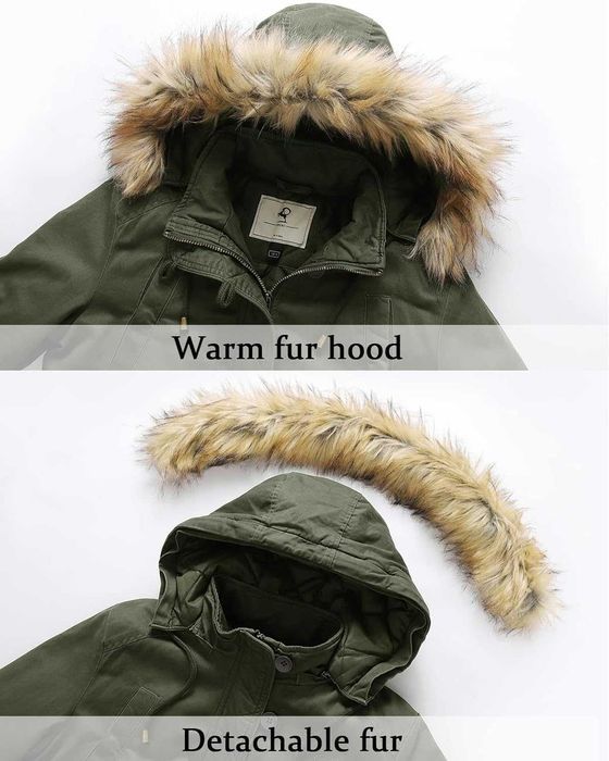 Nowa kurtka damska / parka zimowa / płaszcz / zielony "M" !2282!