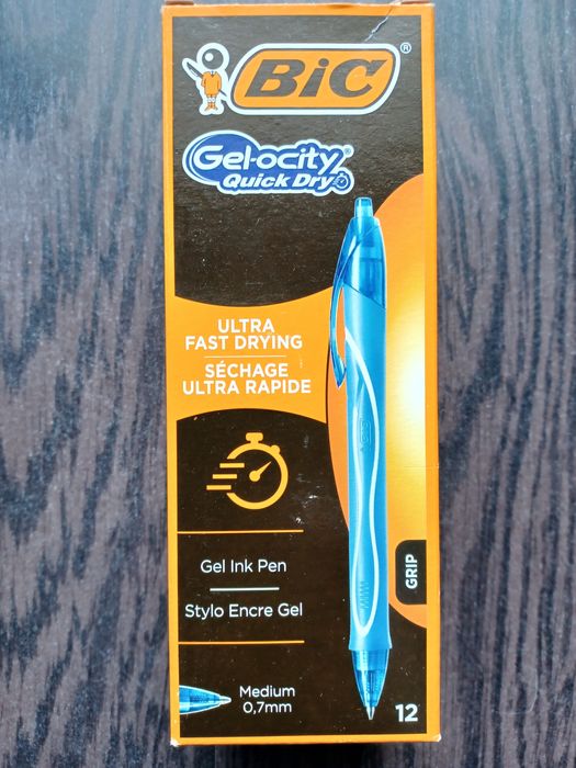 Embalagem 12 canetas de gel BIC (novo)