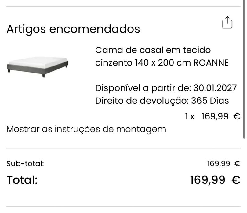 Cama com cabeceira
