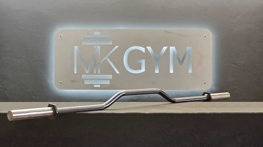 Gryf łamany olimpijski na siłownię 210cm 30/50 + zaciski