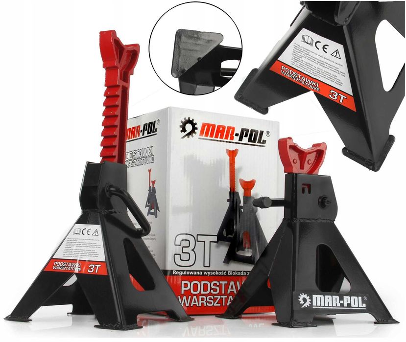 KOBYŁKI podstawki PODPORY stojaki samochodowe 3T