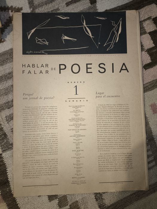 Revista n° 1 de Hablar de poesia