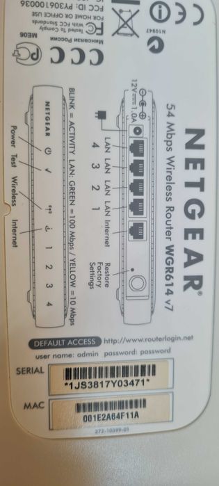 Router Wi-Fi Retgear