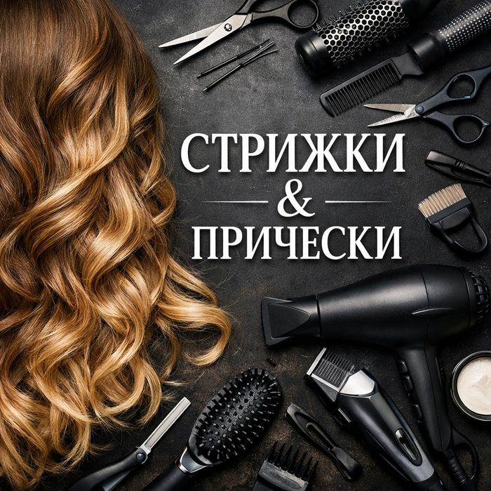 Стрижки женские, мужские, детские, укладки и причёски, мелирование у вас дома АНД