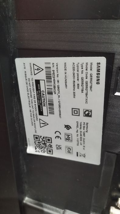 qe55q77bat Samsung oled