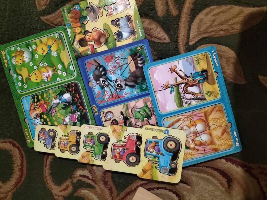 Сортеры-вкладыши, детские пазлы