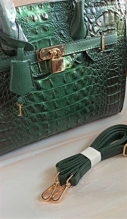 Сумка жіноча під крокодила в стилі Birkin, стьобана сумка, міні крос боді (під замовлення)