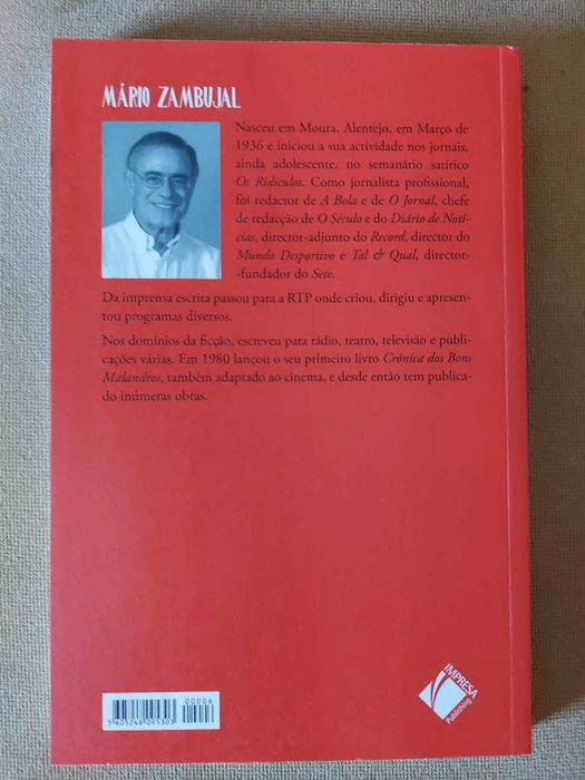 Livro Historias do fim da Rua de Mário Zambujal