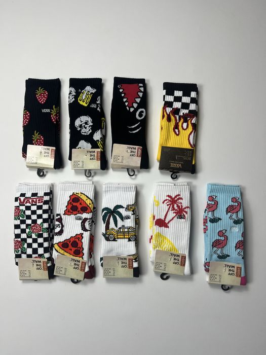 Шкарпетки Vans з яскравими принтами - топ якість, розмір 38-42