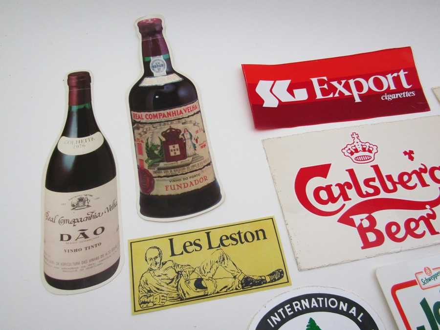 Lote de autocolantes vintage Real Companhia Dão Joi SG Carlsberg ...