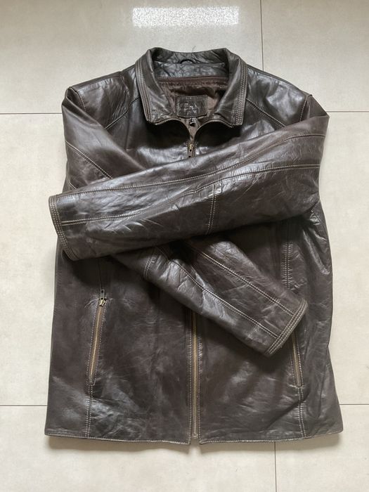 Kurtka męska Ochnik - naturalna skóra, L