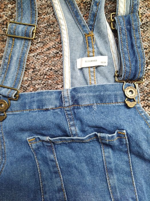 Ogrodniczki Reserved jeansowe 158