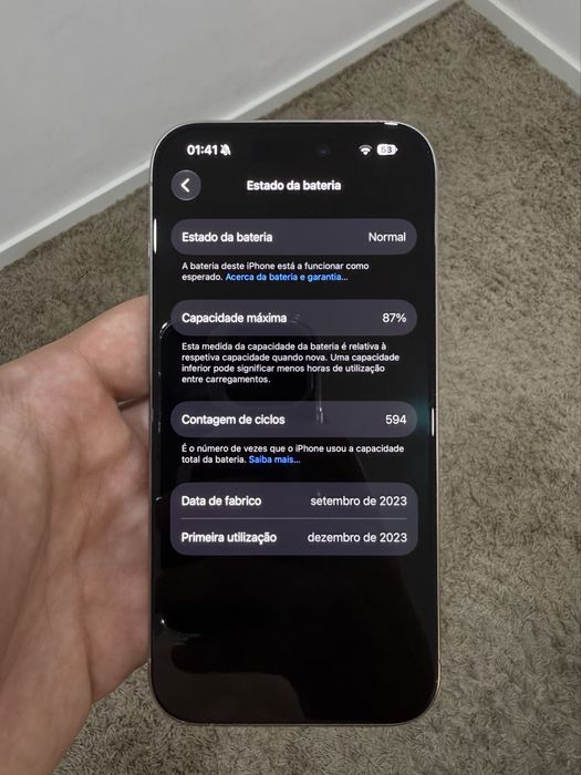 iPhone 15 Pro 512GB Titânio Natural - Como novo [Preço negociável]