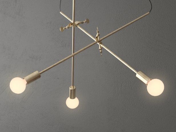 Lambert Fils Mikado lampa mosiadz design