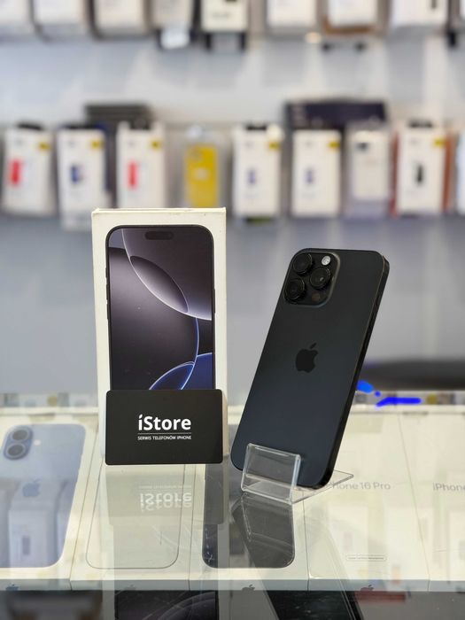 iPhone 16 PRO MAX • 512 GB • Black Titanium • 97% bateria • GWARANCJA • raty !!!