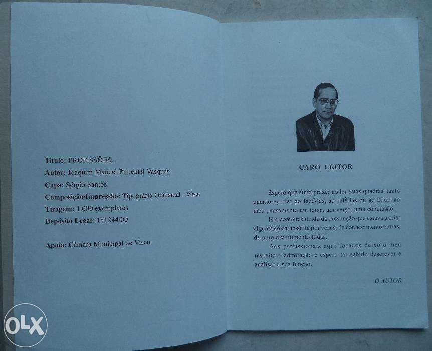 "Profissões" poesia sobre cada profissão