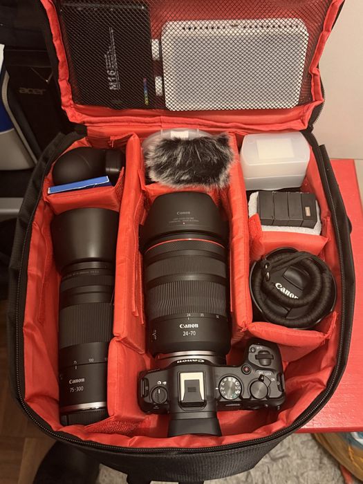 Canon R8 + RF 24-70 F2.8 + RF 24-50 + RF 75-300