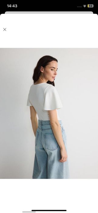 Боді з рукавами-метеликами від reserved розмір М