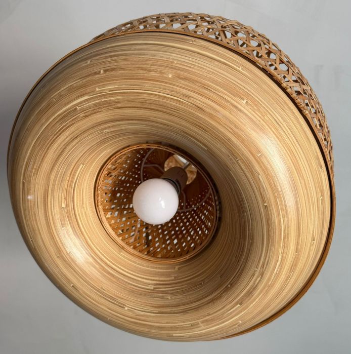 Candeeiro Suspenso IKEA em Bambu Natural