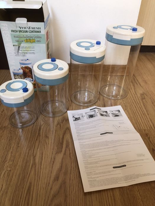 Vacuum 4 pojemniki świeżości do żywności