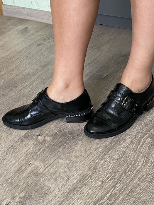 Туфлі монки  38 натуральна шкіра respect