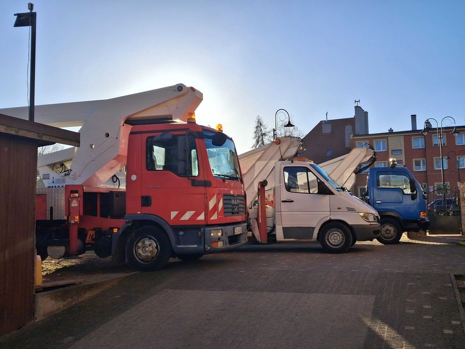 Usługi podnośnikowe od 18m do 27m cena 150 zł