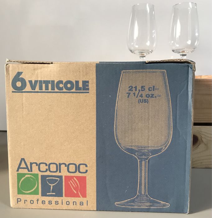 Copos prova de vinho do Porto ARCOROC - caixa 6 [ou 83 unidades]