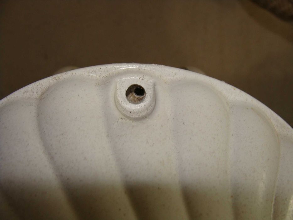 Candeeiro Branco de Parede com Vidro