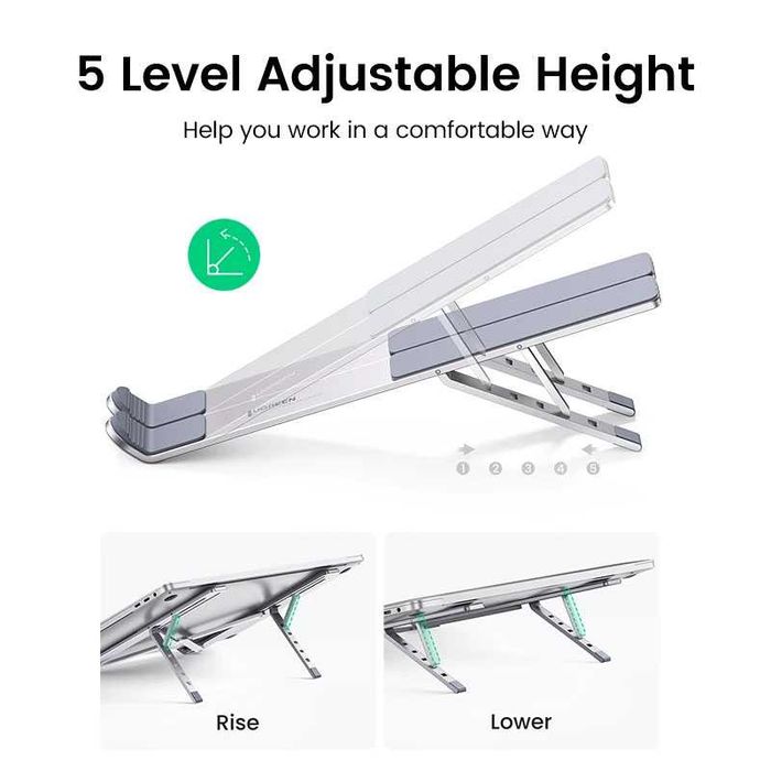 Подставка для Ноутбука и Планшета Ugreen Складная с Чехлом Алюминий