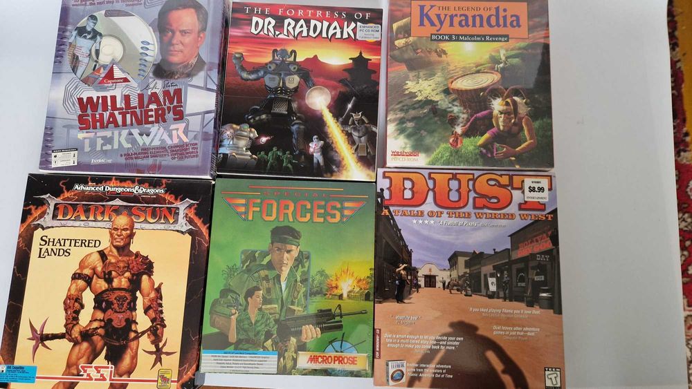 PC big box Settlers, Half life , Dark colony i inne