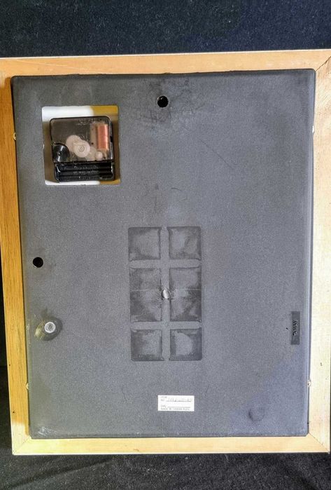 Quadro Nª Srª de Fátima, com relógio