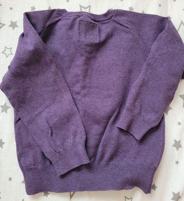 Sweter w serek Zara baby roz. 86 fiolet