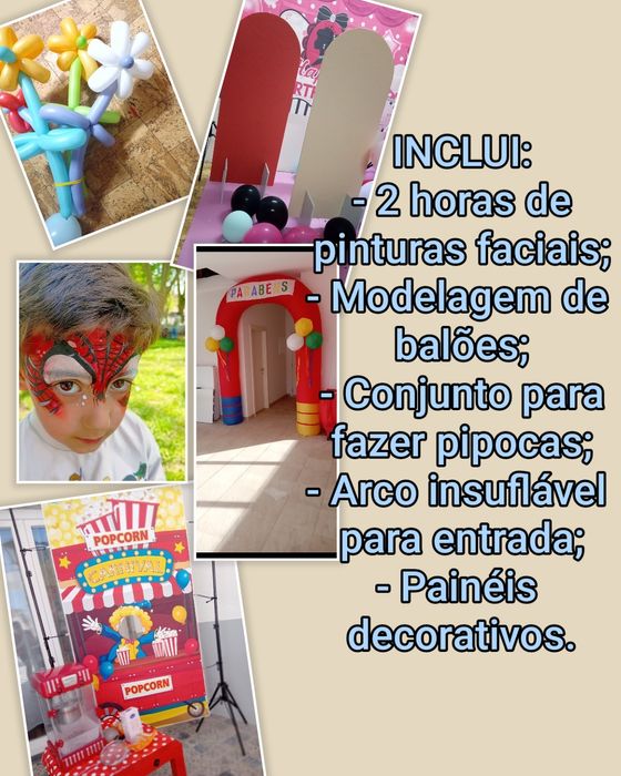 Festa infantil com insuflável