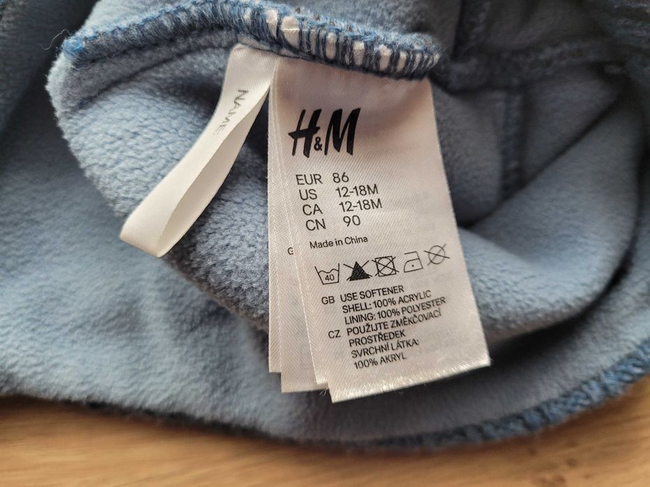 Komplet zimowy H&M rozm.86 czapka rękawiczki
