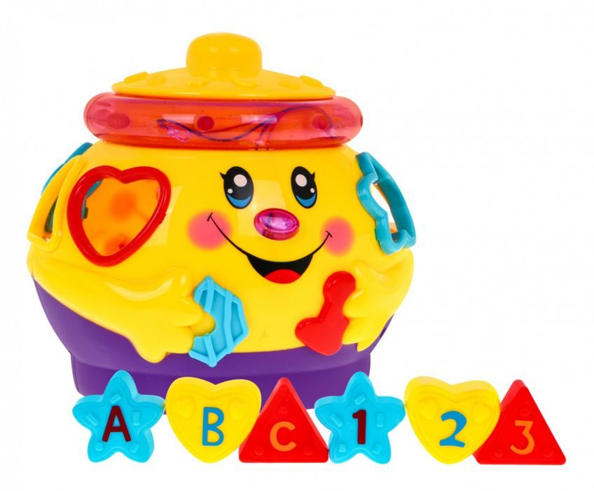 Tańczący Garnuszek Z Pokrywką 2W1 Dla Dzieci 18M+ Sorter Kształtów
