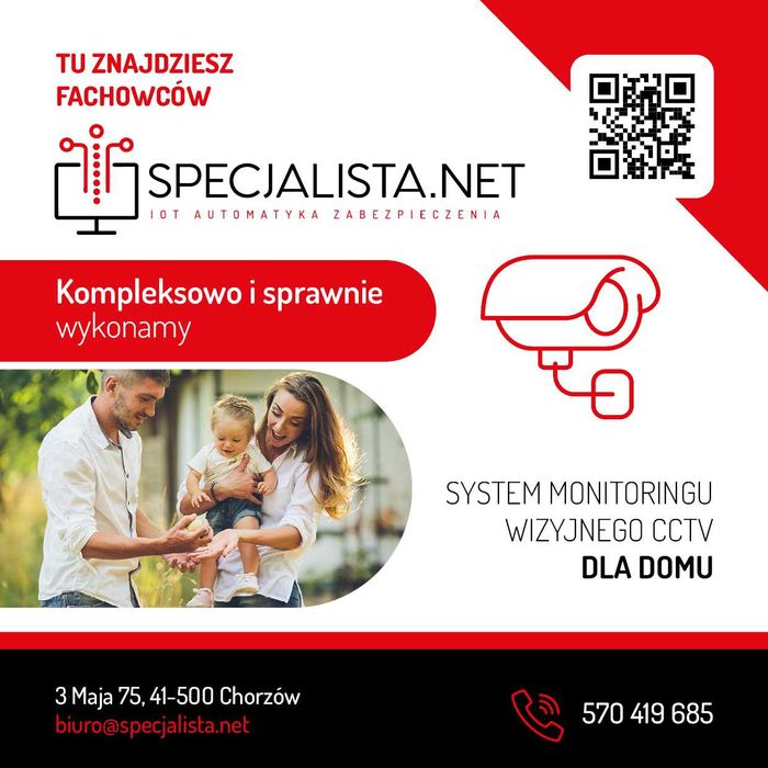 Monitoring, kamery dla firm, instytucji i domów. Indywidualny projekt!