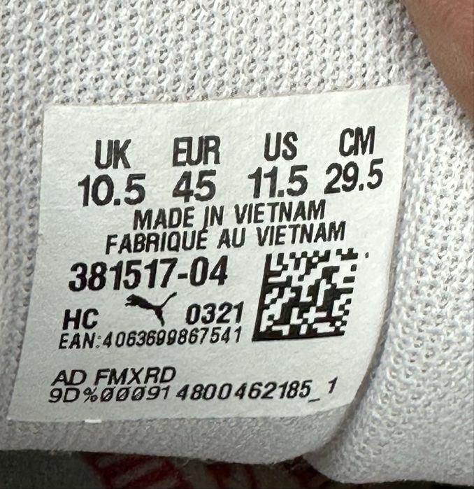 Чоловічі кросівки Puma Wild Rider 45p 29.5cm