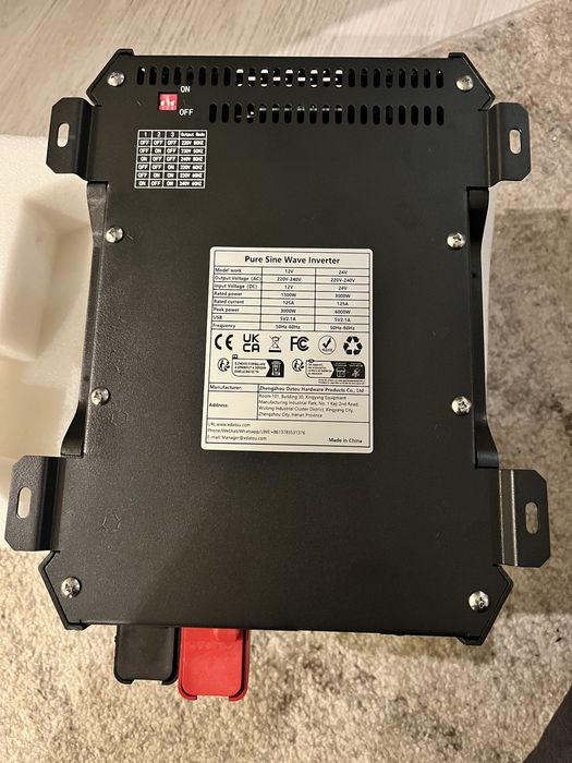 Інвертор DATOUBOSS 12В/24В ~>220В, чиста синусоїда, 1500/3000Вт 6000W