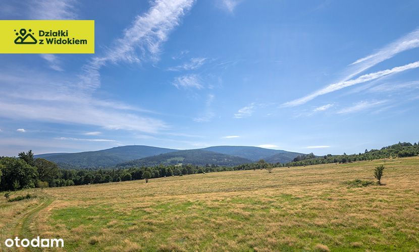 Pobiedna - działka budowlana na wzgórzu, 2 km od Świeradowa Zdroju