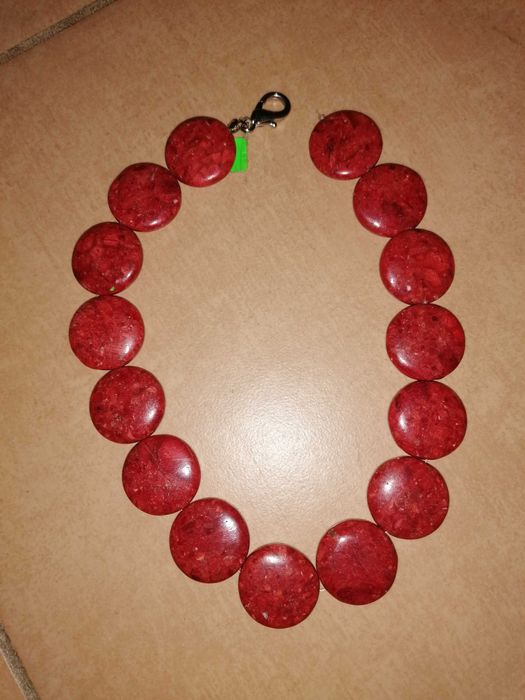 Naszyjnik, korale, duży
