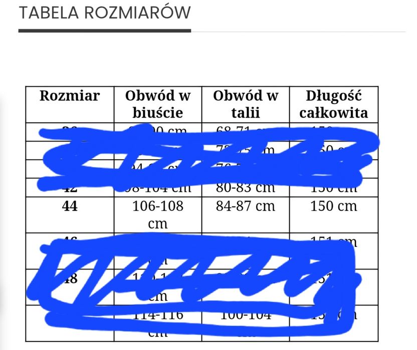 Sukienka Stella rozmiar 44